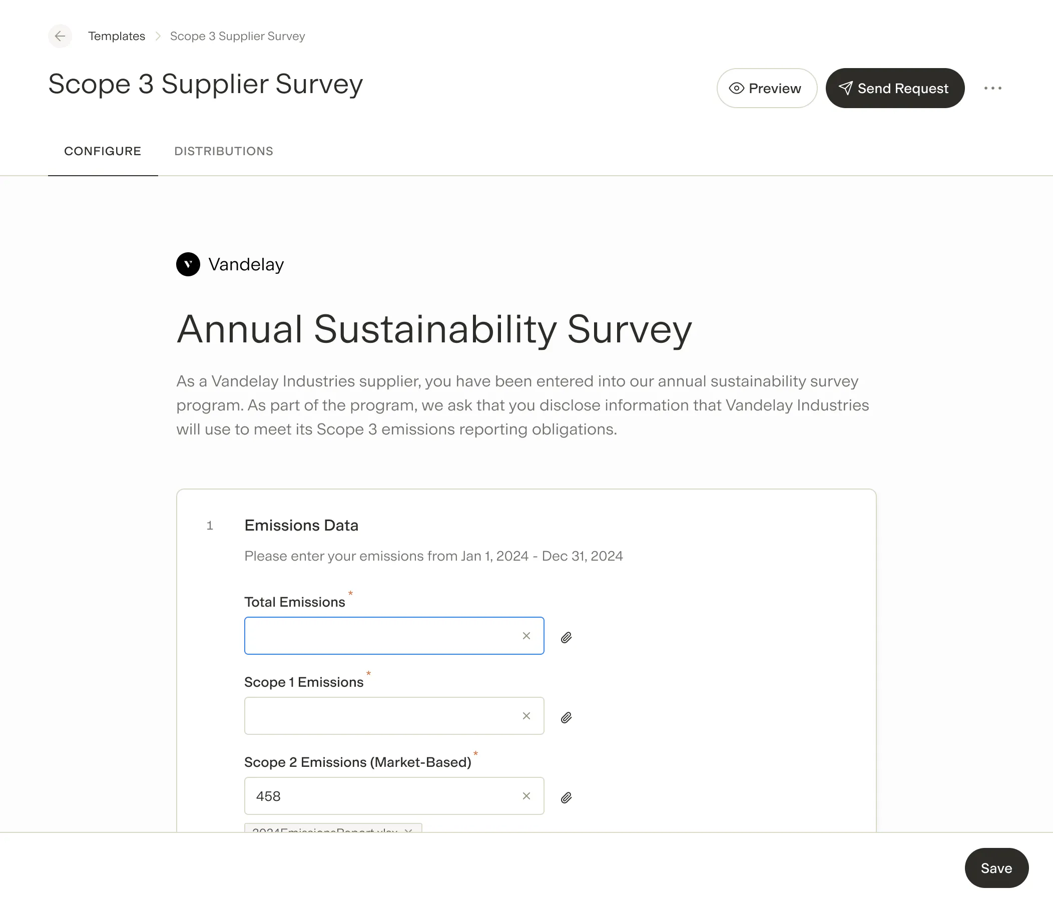 Gravity platform: Supplier Engagement
